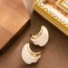 Internet Celebrity Fashionable Simple Letter C-shaped Wide Face With High-end Feel, Light Luxury, Niche Silver Needle_ipsvogv.com