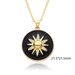 Sun Drop Pendant Necklace - Round Oil-Inlaid Clavicle Chain, Fashion Jewelry For Women, Versatile & Stylish Statement Piece_ipsvogv.com