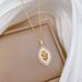 Rose 【 】 Light Luxury Charm Gorgeous Full Diamond Necklace Women's Versatile Clavicle Titanium Steel Chain 【 】_ipsvogv.com