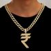 New Product Special Symbol, Full Diamond Alloy Trendy Men's Accessory Necklace, Hip-hop Necklace_ipsvogv.com