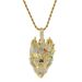 Trendy brand hiphop men's necklace skull pendant twist chain long trendy single row chain punk sweater chain pendant_ipsvogv.com