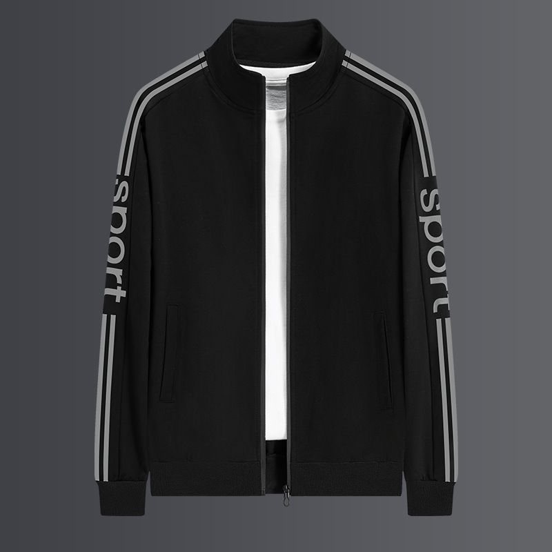 Men's Clothing sports suit men's spring and autumn sweatshirt outdoor running leisure two piece suit loose trend plus size jacket_ipsvogv.com
