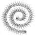 New full diamond rap thorny thorn diamond Cuban chain punk retro hip hop trendy brand clavicle chain short necklace_ipsvogv.com
