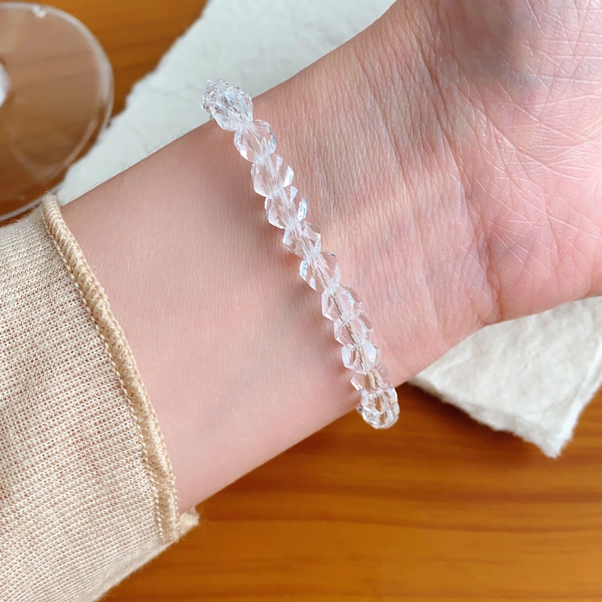 Bow Transparent Crystal Bead For Women With A Sense Of Luxury, Elegance, Fashion Temperament, Trendy And Versatile_ipsvogv.com