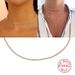 S Pure Silver Hip-Hop 2.0mm Tennis Chain Diamond-Studded Clavicle Trendy French INS Light Luxury Choker Necklace_ipsvogv.com