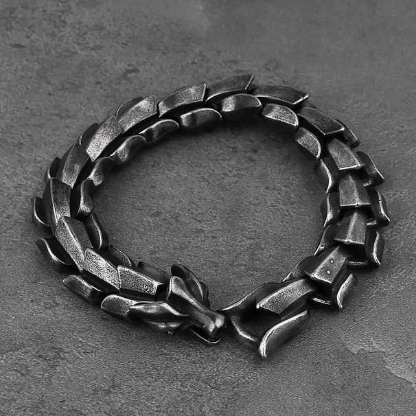 Dragon Bone Chain Titanium Men's Charm Creative Fashion Stainless Steel Bracelet Jewelry_ipsvogv.com