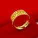 brass Opening, As Desired. Abacus Men's Ring Plated With Real Gold And Vacuum Color Preservation_ipsvogv.com