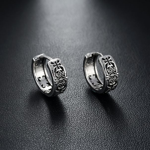 Cross Pattern Men, New Fashion Trend, Personalized For Women, High-end Versatile Accessories, Earrings_ipsvogv.com