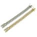 Hot selling new product men's inlaid short thorn Cuban bracelet, domineering and exaggerated full diamond bracelet_ipsvogv.com