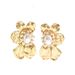 Metal Flower Inlaid Pearl Design Earrings For Women All Match High End Earrings Trendy Earrings_ipsvogv.com
