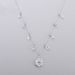 Romantic Snowflake Tassel Choker Necklace Female Element Crystal Clavicle Necklace Female_ipsvogv.com