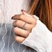 Cao Shi's Buckle Design: Women's Micro Inlaid Zircon Fashion Ring For Daily Matching, Simple Style_ipsvogv.com