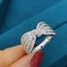Fashionable Ins Minimalist Style Light Luxury Niche Bow Ring, Micro Inlaid Zircon Fashion Accessory_ipsvogv.com
