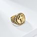 Retro stainless steel cross ring men's personality daily wear hand accessories_ipsvogv.com