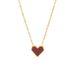 Red Heart Pendant Necklace - Real Gold Plated Stainless Steel Clavicle Chain_ipsvogv.com
