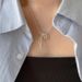 Knotted Ribbon Bow Necklace Casual Simple New Fashion High-end Versatile Light Luxury Clavicle Chain Accessory For Women_ipsvogv.com