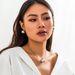Punk Style Snake Bone Chain Collarbone For Women, Fashionable And Simple Geometric Spherical Necklace Set_ipsvogv.com