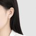 Minimalist Korean version of the Mobius set of earrings S925 silver needle niche design eternal infinity symbol 8 shaped earrings_ipsvogv.com