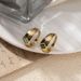 stainless steel natural stone turquoise ring high end niche ring titanium steel hand jewelry ring_ipsvogv.com