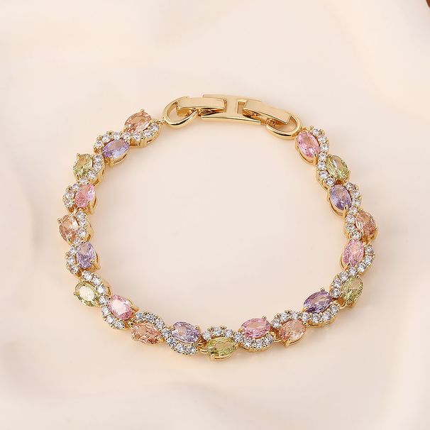 New Hip-Hop Heart-Shaped Zircon High-End Bracelet Punk Style Unisex Jewelry Accessories Price_ipsvogv.com