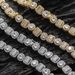Men's Jewelry Copper Inlaid Zircon Necklace Round Square Mix Zircon Hip Hop Men's Tennis Chain Stacking Trendy Style_ipsvogv.com