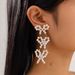 Handmade Pearl Bowknot Fresh Fashion Sweet Women's Stud Earrings Jewelry_ipsvogv.com
