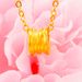 Light Luxury Small Waist Collarbone Chain Women's Fashion 3D Hard Sand Gold Six Character Mantra Necklace_ipsvogv.com