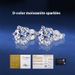 Classic Six Claw D Color Mosonite for Women's Pure Silver Gold Plated Earrings_ipsvogv.com