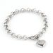 Stainless Gold For Women, Simple Titanium Steel Heart-shaped Pendant Bracelet_ipsvogv.com