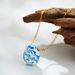 Fashion Ethnic Style Blue And White Porcelain Necklace New Chinese Style Oil Drip Enamel Ceramic Clavicle Chain_ipsvogv.com