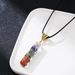 New Colorful Stone Necklace Simple Natural Stone Pendant Chain Unisex All Match Necklace_ipsvogv.com