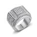 Hip-Hop Personality Bold Titanium Steel Full Diamond Men's Fashion Luxury Ring_ipsvogv.com