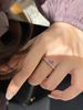 Water Windy Zircon Letter Purple Lilac Droplet Light Luxury Temperament High Grade Coolness Super Flash Open Ring_ipsvogv.com