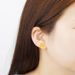 Ethnic Style Fashion Copper Plated Real Flower With Simple Rose Vietnamese Sand Gold Earrings For Women_ipsvogv.com