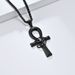 Hip hop Eye of Horus Ankh Cross Necklace All match Niche Personality Sweater Chain Clothing Model Accessories_ipsvogv.com