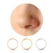 3 Pieces Nose Rings & Studs Simple Style Geometric 304 Stainless Steel_ipsvogv.com