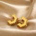 Unisex Fashion Popular Plated Multi Layer Metal Geometric Hexagonal Three Dimensional Earrings For Women_ipsvogv.com