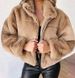 Women's Clothing autumn and winter rabbit fur zipper cardigan plush warm jacket_ipsvogv.com