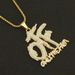 Domineering cool full diamond patchwork letter pendant necklace accessories with personalized three-dimensional creative_ipsvogv.com