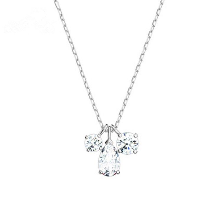Dazzling Charm Water Drop Necklace Female Element Crystal Clavicle Necklace Female_ipsvogv.com
