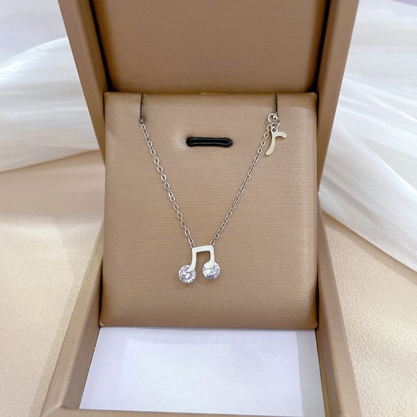 Full Body 【 Titanium Steel 】 Singing Notes Are Extremely Simple. Real Gold Necklace In The Wind Furnace. Female Ins Net 【 】 Simple. Furnace._ipsvogv.com