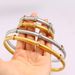 Women's Jewelry Set Titanium Steel Trend Personality Suit Elastic Thread Rhinestone Bracelet Collar Fashion Open Collar Bracelet_ipsvogv.com