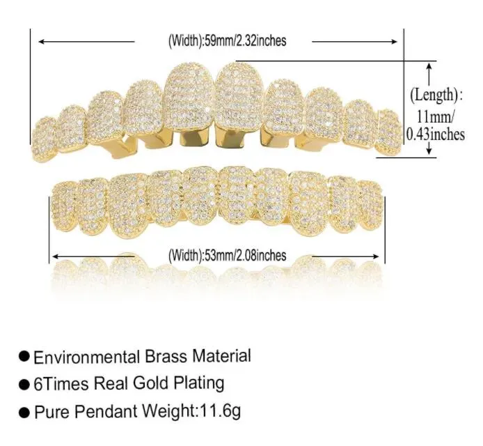 Grillz Dental Grills Exclusive Customization Moissanite Teeth Iced Out Hop Sier Decorative Braces Real Dia Bg Tooth For_ipsvogv.com