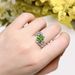 Cao Shi's New Flower Swing Arm Cross Small Fresh Geometric Leaf Design Sense Ring_ipsvogv.com