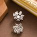 Korean Version Of Fashionable And Exquisite Design, Super Sparkling Zircon Snowflake Shaped Earrings, Women's High-end_ipsvogv.com