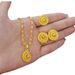 Hollow Out Design Gold-plated Necklace Pendant Earring Ring Three Piece Jewelry Set_ipsvogv.com