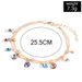 Handmade Street Photo Trendy Women's Colorful Diamond Pentagonal Star Multi-layer Ankle Chain Set_ipsvogv.com