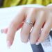 Sterling Silver Ring For Women, 1 Carat Slim Waist Moissanite Ring Silver Jewelry_ipsvogv.com