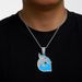 Hip Hop Versatile Full Diamond Animal Dolphin Pendant, Personalized And Women's Cuban Chain Necklace, Men's Necklace_ipsvogv.com