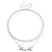 Valtine's Day Lobe Double Beaded Mixed And Matched Metal Chain Necklace Ins Pearl Double Flying Swallow Necklace Female_ipsvogv.com